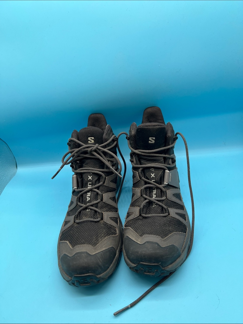 Salomon X Ultra 4 Mid GTX Men's Size 12 Outdoor Hiking Boots Black Magnet